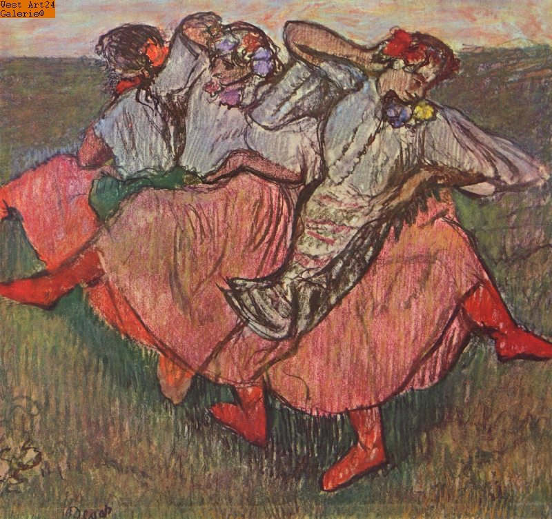 Drei russische Tänzerinnen nach Degas Gemäldeimitation